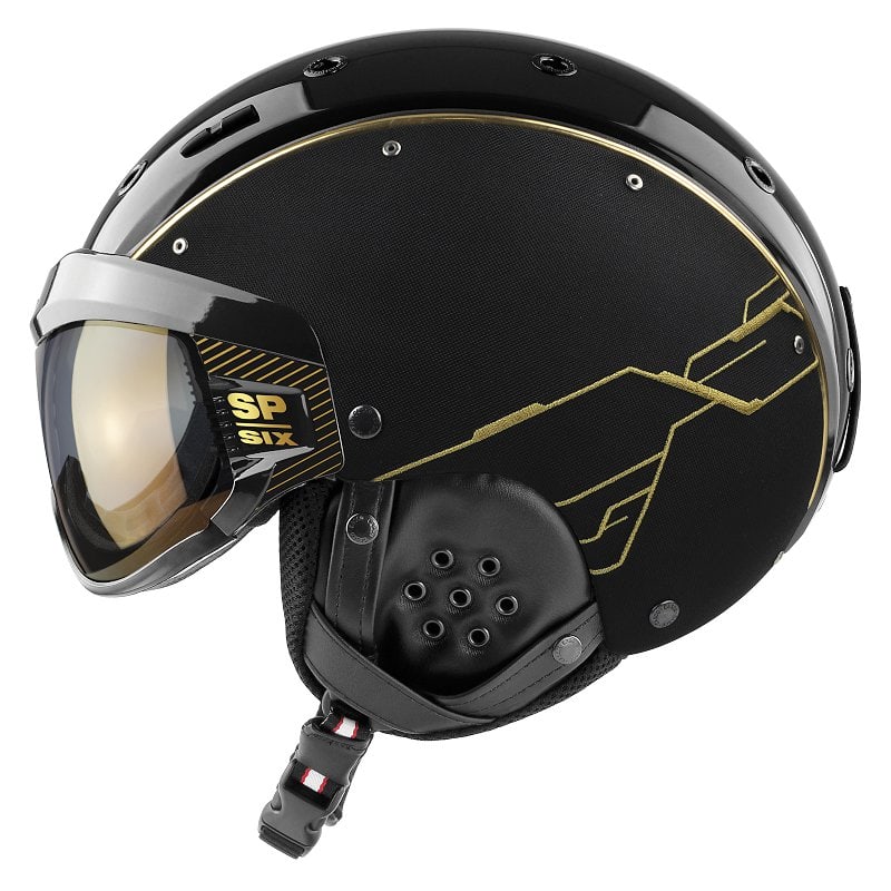 Ski and Snowboard helmet Casco SP-6 Special Visor Vautron white glossy,  CrossCountry Elite Sports VoF